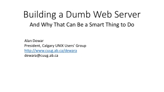 Building a Dumb Web Server
