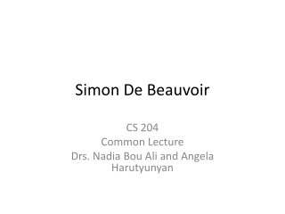 Simon De Beauvoir