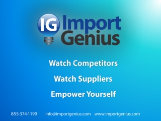 Watch Competitors Watch Suppliers Empower Yourself