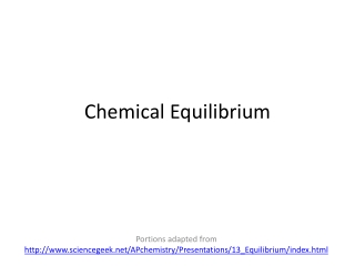 Chemical Equilibrium