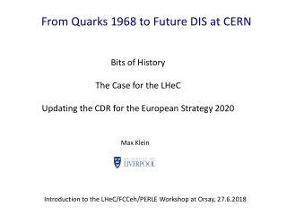 From Quarks 1968 to Future DIS at CERN
