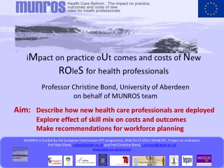 i M pact on practice o U t comes and costs of N ew RO le S for health professionals