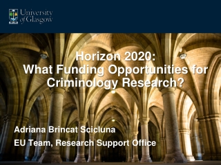 Horizon 2020: What Funding Opportunities for Criminology Research?