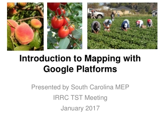 Introduction to Mapping with Google Platforms