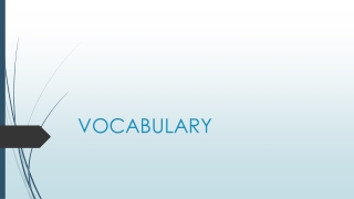 VOCABULARY