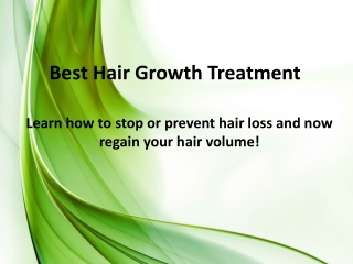 Best Hair Growth Treatment