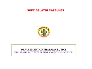 SOFT GELATIN CAPSULES