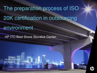 The preparation process of ISO 20K certification in outsourcing environment