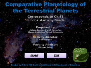 Comparative Planetology of the Terrestrial Planets