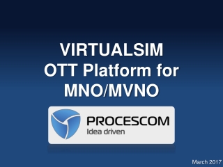 VIRTUALSIM OTT Platform for MNO/MVNO