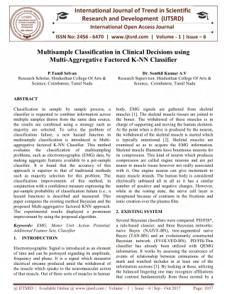 Multisample Classification in Clinical Decisions using Multi Aggregative Factored K NN Classifier