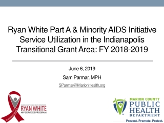 June 6, 2019 Sam Parmar, MPH SParmar@MarionHealth