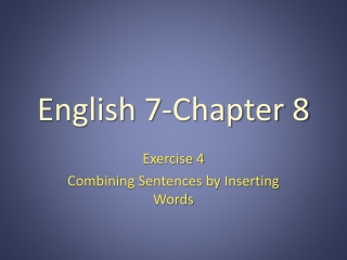 English 7-Chapter 8