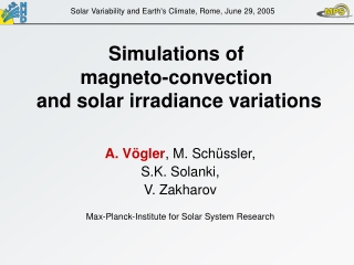 Simulations of magneto-convection and solar irradiance variations