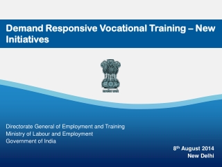 Demand Responsive Vocational Training – New Initiatives