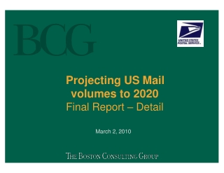 Projecting US Mail volumes to 2020 Final Report – Detail