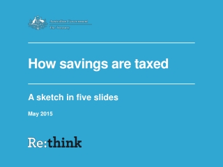 How savings are taxed