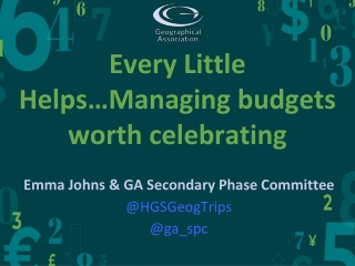 Every Little Helps … Managing budgets worth celebrating