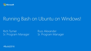 Running Bash on Ubuntu on Windows!