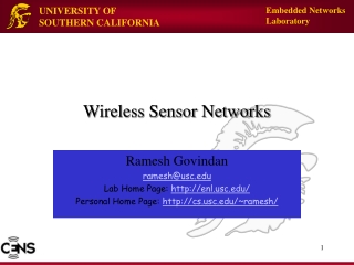 Wireless Sensor Networks