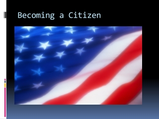 Becoming a Citizen