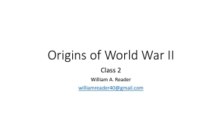 Origins of World War II