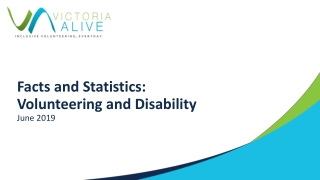 Facts and Statistics: Volunteering and Disability June 2019