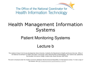 Health Management Information Systems