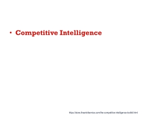 Competitive Intelligence