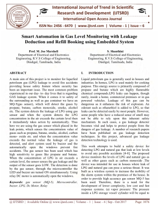 Smart Automation Gas Level Monitoring with Gas Leakage Deduction and Refill Booking using Embedded System