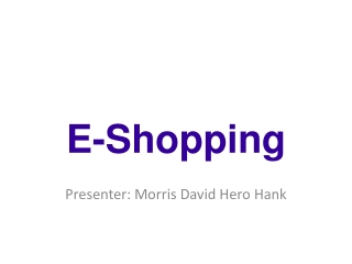 Presenter: Morris David Hero Hank