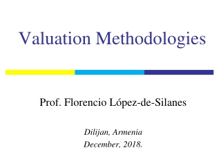 Valuation Methodologies