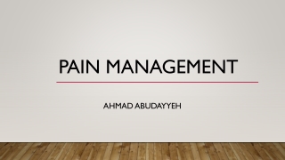 Pain Management