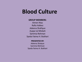 Blood Culture