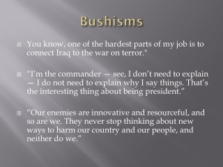 Bushisms