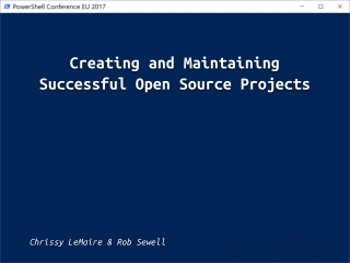 Creating and Maintaining Successful Open Source Projects