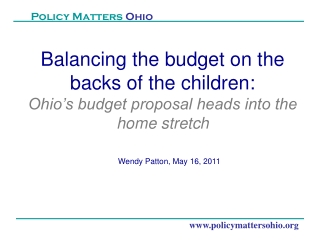 policymattersohio