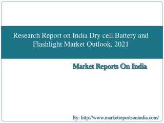 Market Reports On India