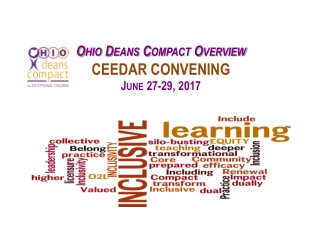 Ohio Deans Compact Overview CEEDAR CONVENING June 27-29, 2017