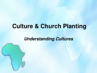 Culture &amp; Church Planting