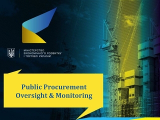 Public Procurement Oversight &amp; Monitoring