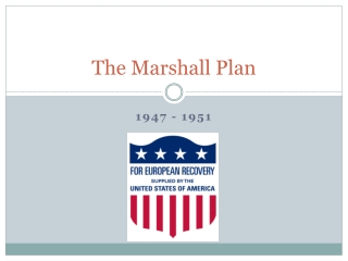 The Marshall Plan