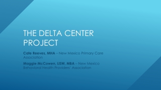 The Delta Center Project