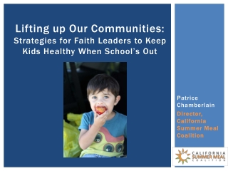 Lifting up Our Communities: Strategies for Faith Leaders to Keep Kids Healthy When School’s Out