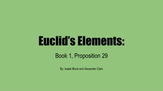 Euclid’s Elements: