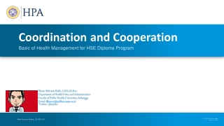 Coordination and Cooperation