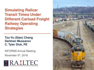 Simulating Railcar Transit Times Under Different Carload Freight Railway Operating Strategies