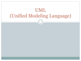 UML (Unified Modeling Language)