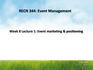 RECN 344: Event Management