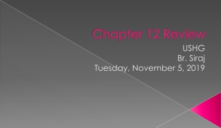 Chapter 12 Review